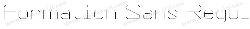 Formation Sans Regular字体转换
